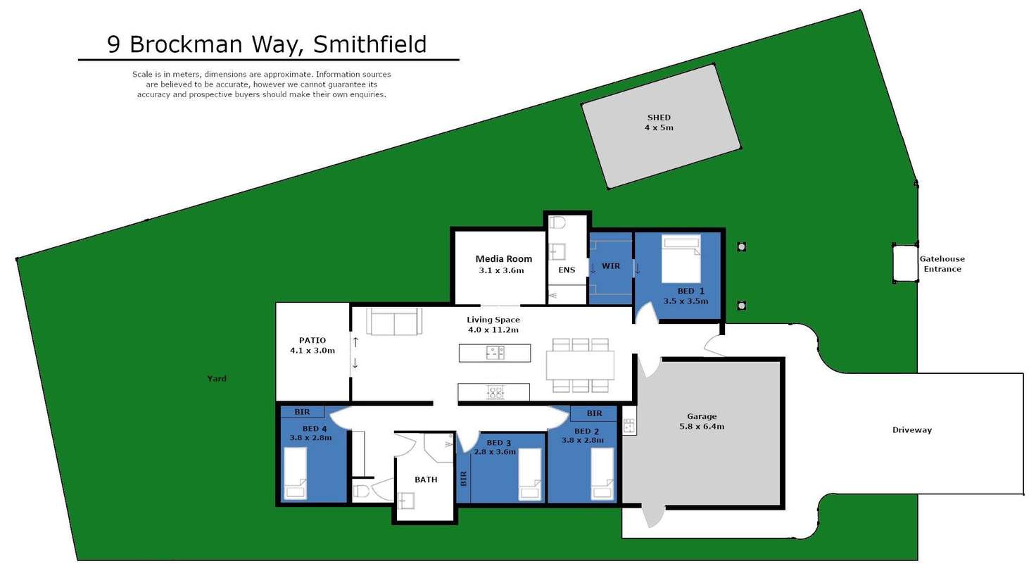 Floorplan of Homely house listing, 9 Brockman Way, Smithfield QLD 4878