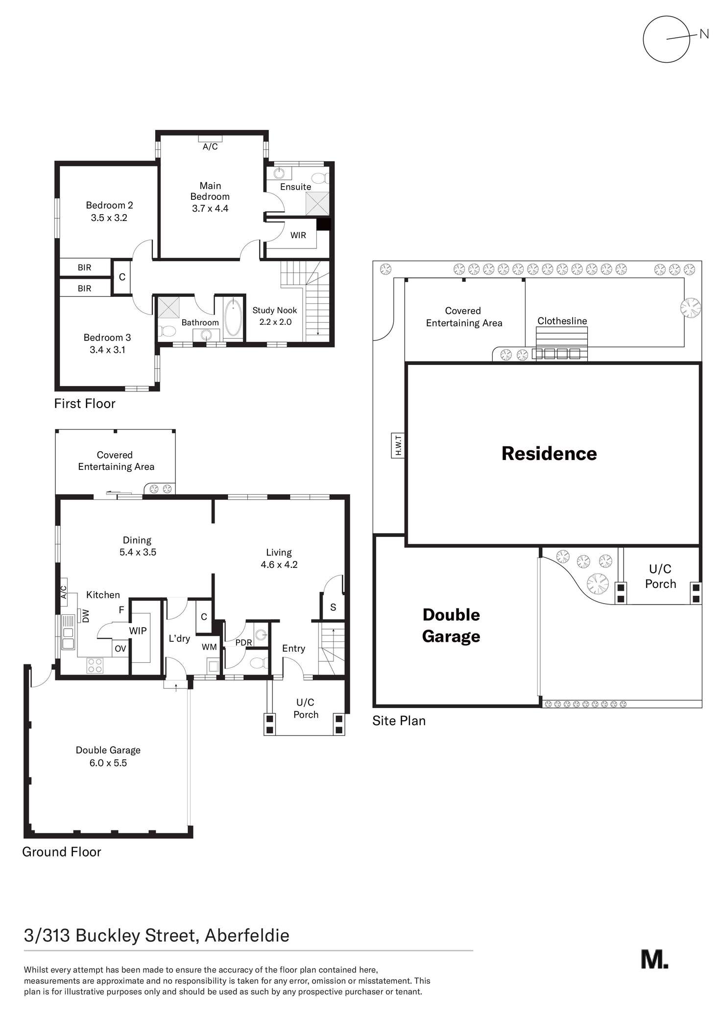Floorplan of Homely house listing, 3/313 Buckley Street, Aberfeldie VIC 3040
