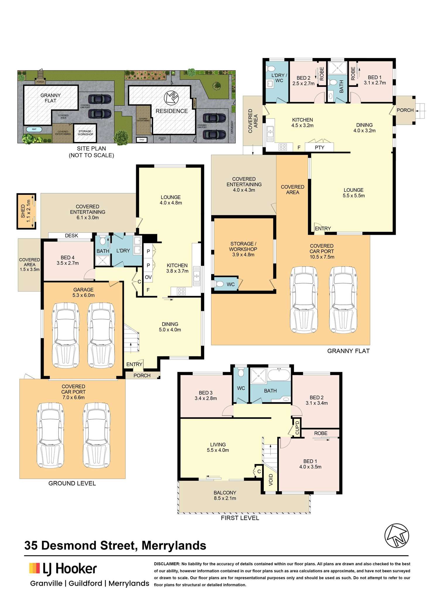 Floorplan of Homely house listing, 35 Desmond Street, Merrylands NSW 2160
