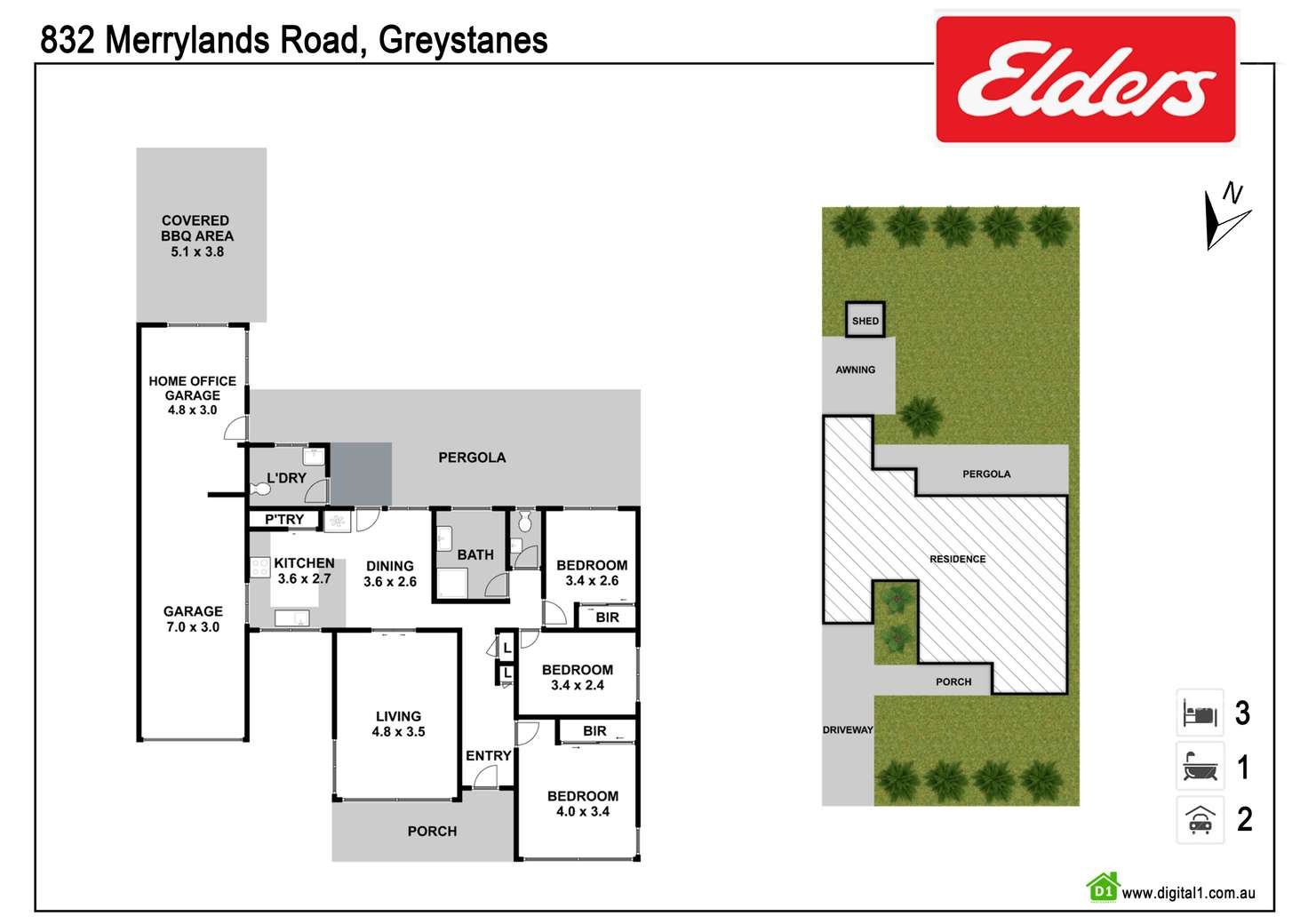 Floorplan of Homely house listing, 832 Merrylands Road, Greystanes NSW 2145