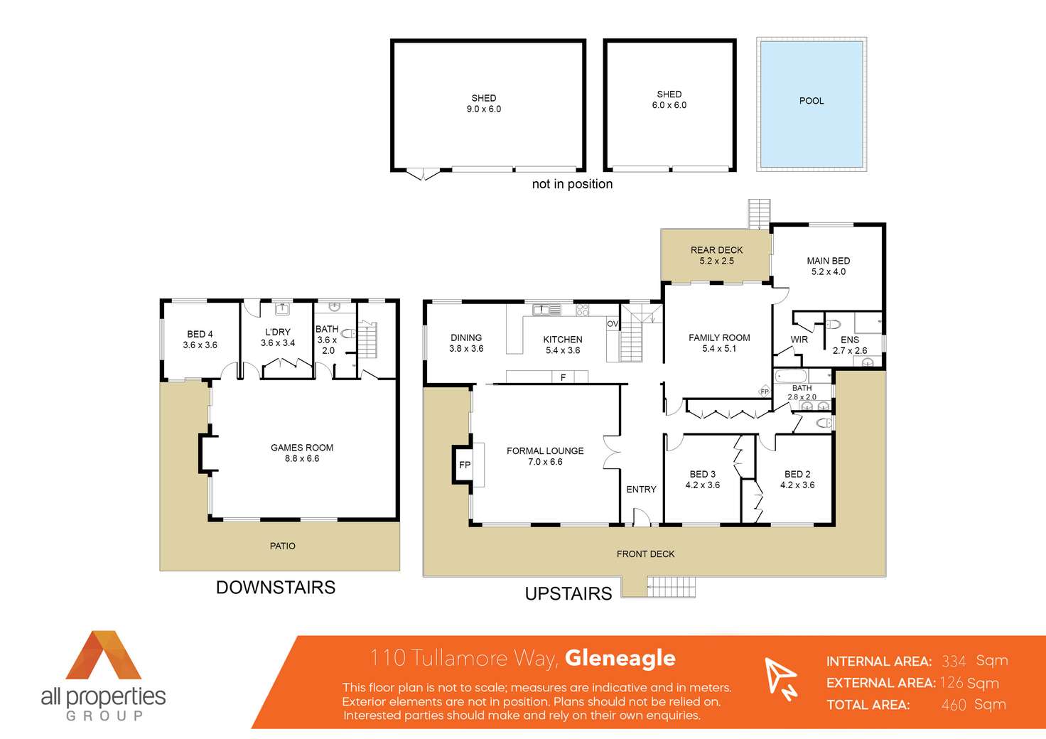 Floorplan of Homely acreageSemiRural listing, 110-112 Tullamore Way, Gleneagle QLD 4285