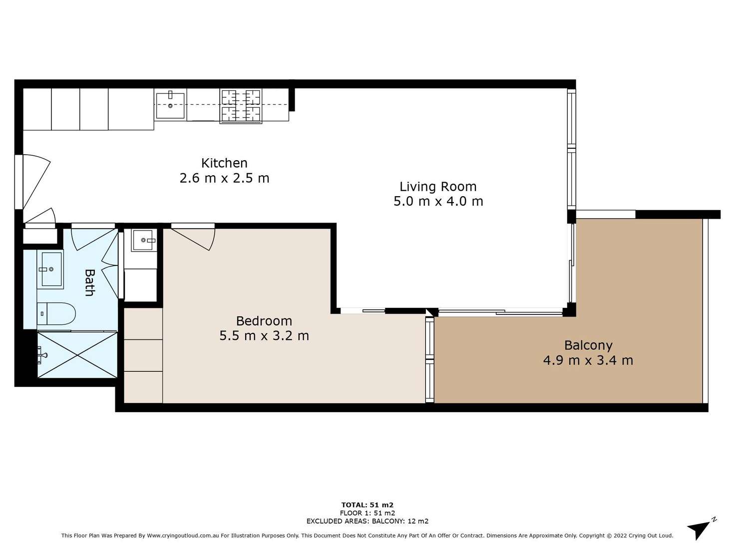 Floorplan of Homely apartment listing, 1207/4 Saunders Close, Macquarie Park NSW 2113