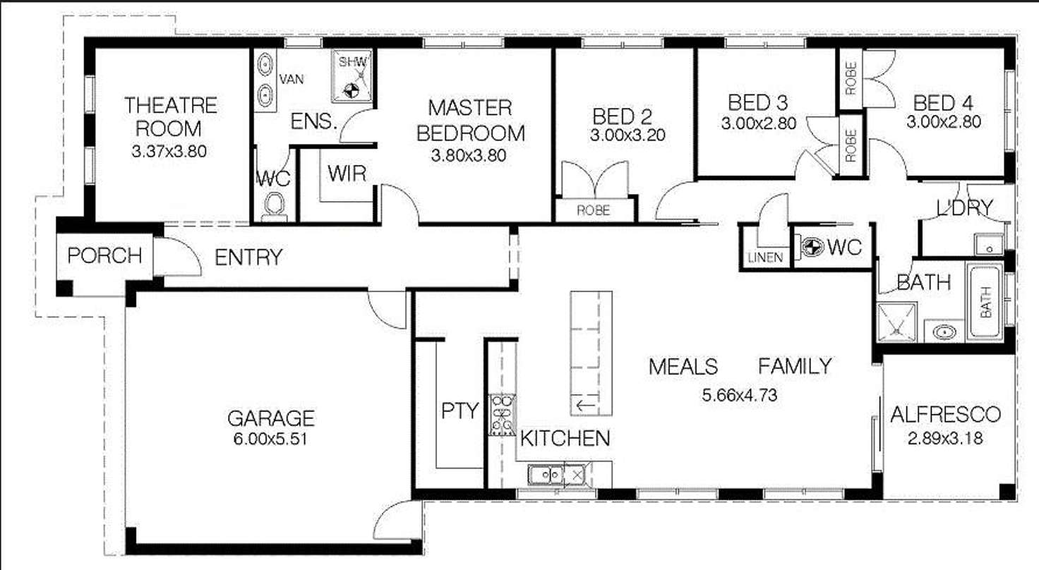 Floorplan of Homely house listing, 87 Pioneer Way, Officer VIC 3809