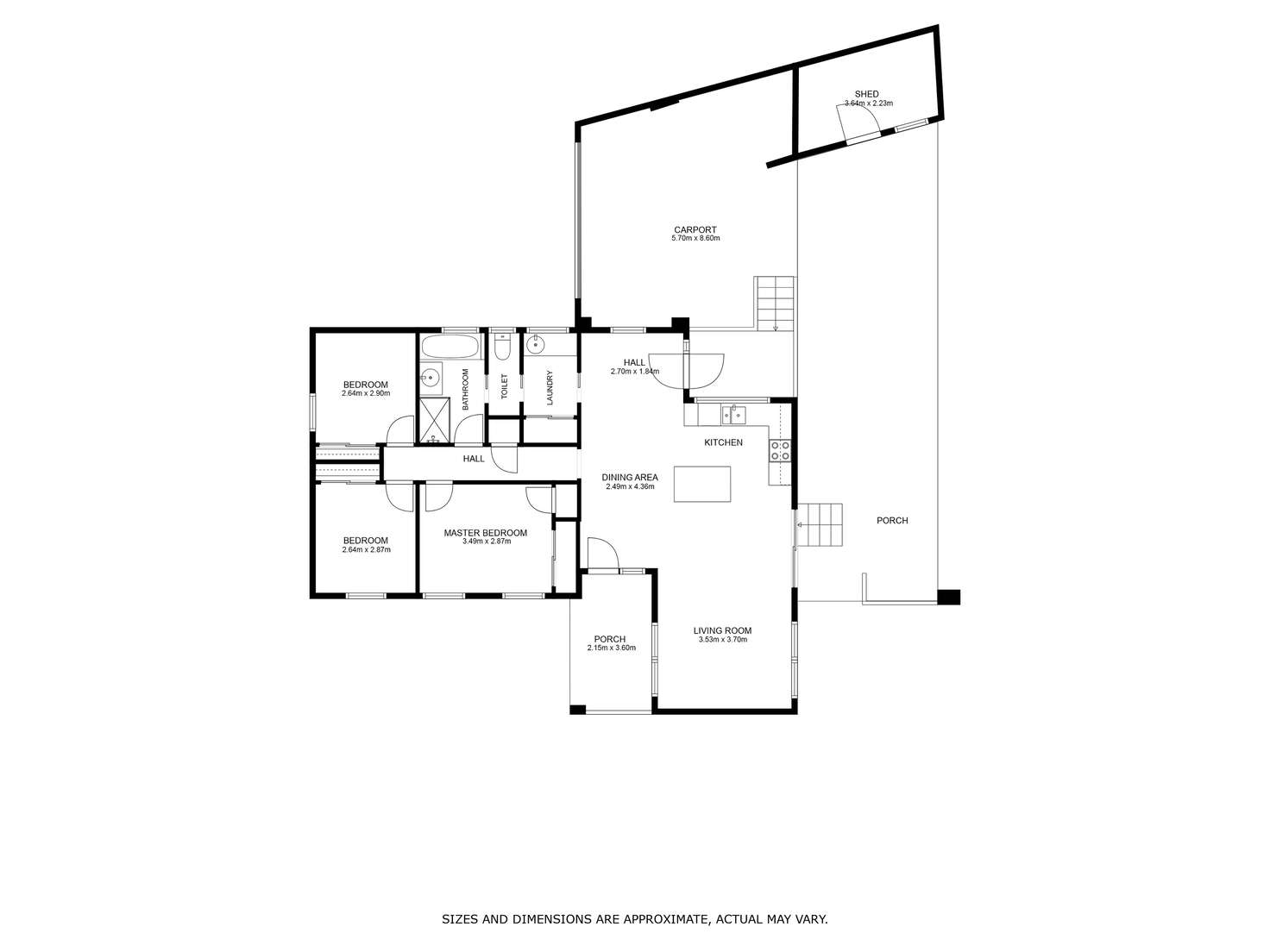 Floorplan of Homely house listing, 3 Ian Court, Wodonga VIC 3690