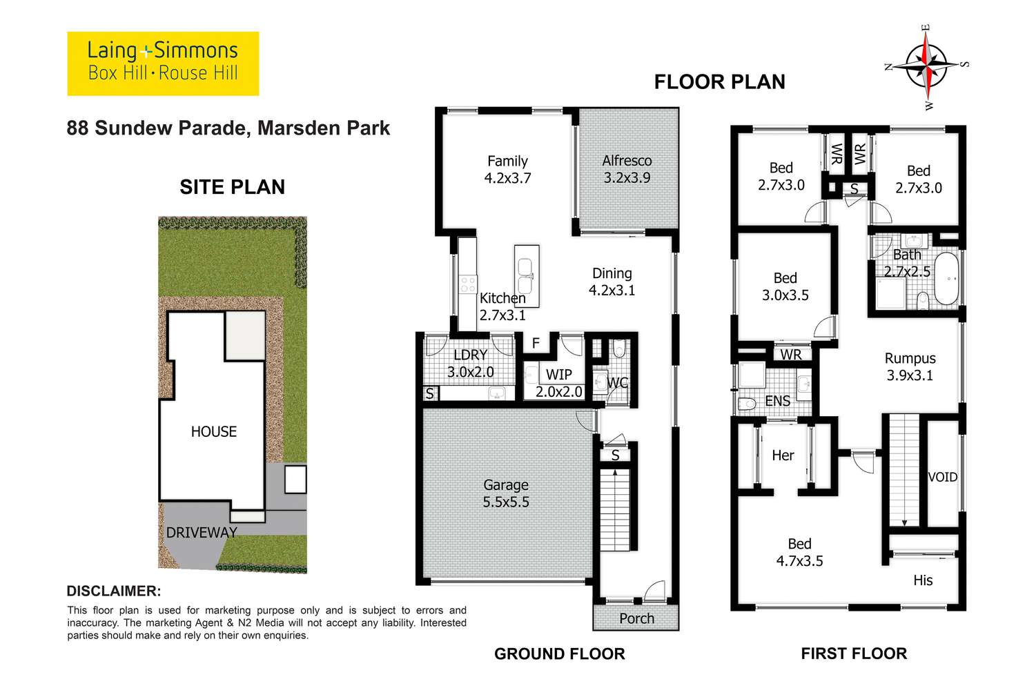 Floorplan of Homely house listing, 88 Sundew Parade, Marsden Park NSW 2765