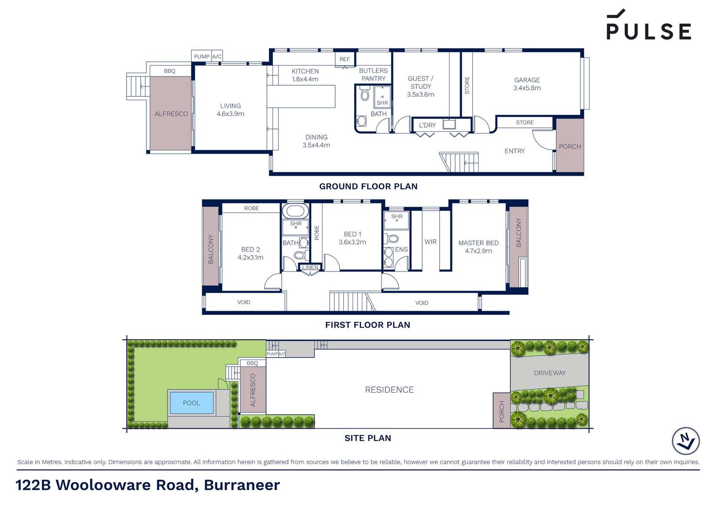 Floorplan of Homely semiDetached listing, 122b Woolooware Road, Burraneer NSW 2230