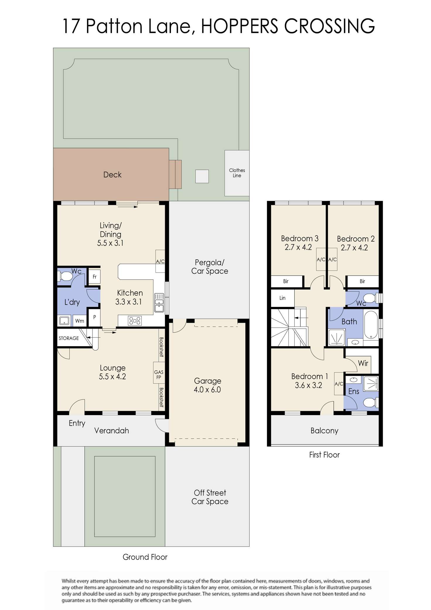 Floorplan of Homely house listing, 17 Patton Lane, Hoppers Crossing VIC 3029