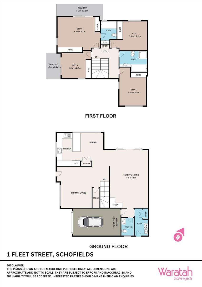 Floorplan of Homely house listing, 1 Fleet Street, Schofields NSW 2762