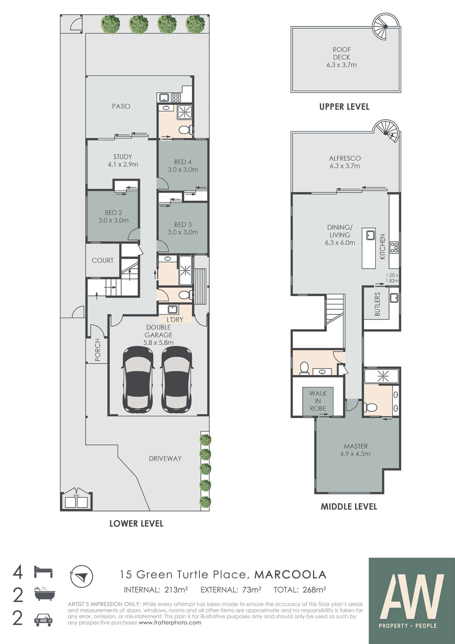Floorplan of Homely house listing, 15 Green Turtle Place, Marcoola QLD 4564