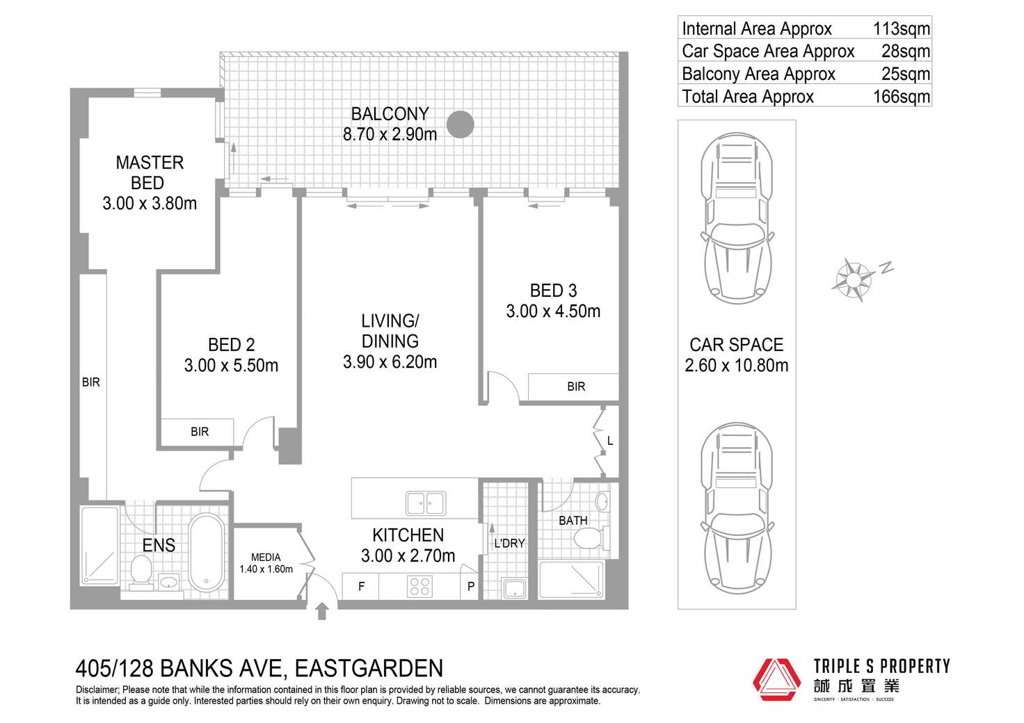 Floorplan of Homely apartment listing, 405/128 Banks Avenue, Eastgardens NSW 2036