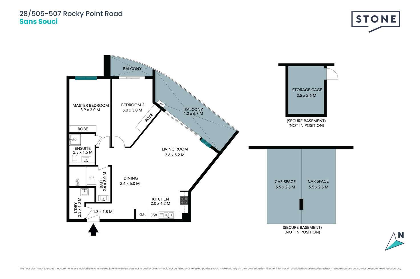 Floorplan of Homely apartment listing, 28/505-507 Rocky Point Road, Sans Souci NSW 2219