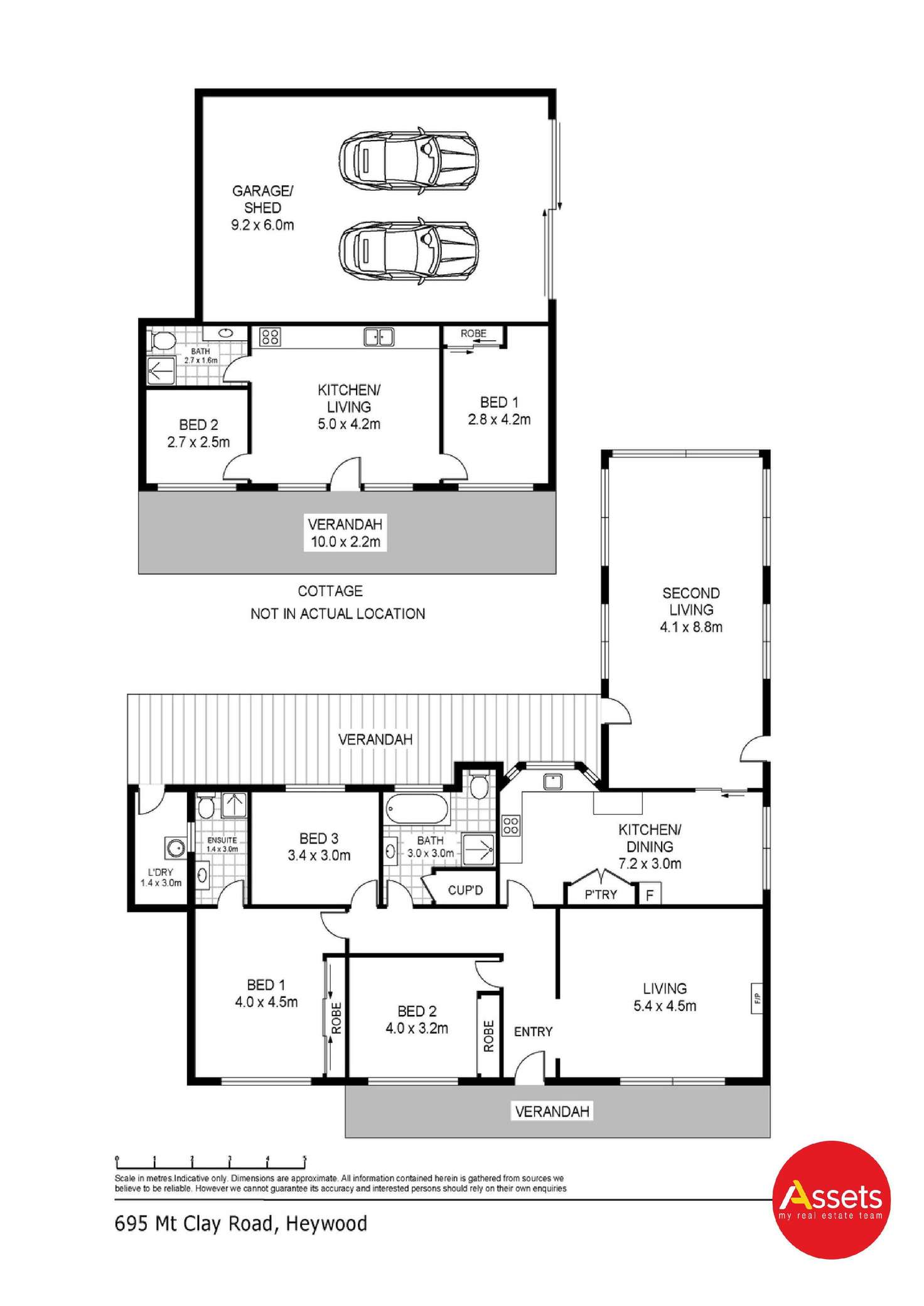 Floorplan of Homely ruralOther listing, 695 Mt Clay Road, Heywood VIC 3304