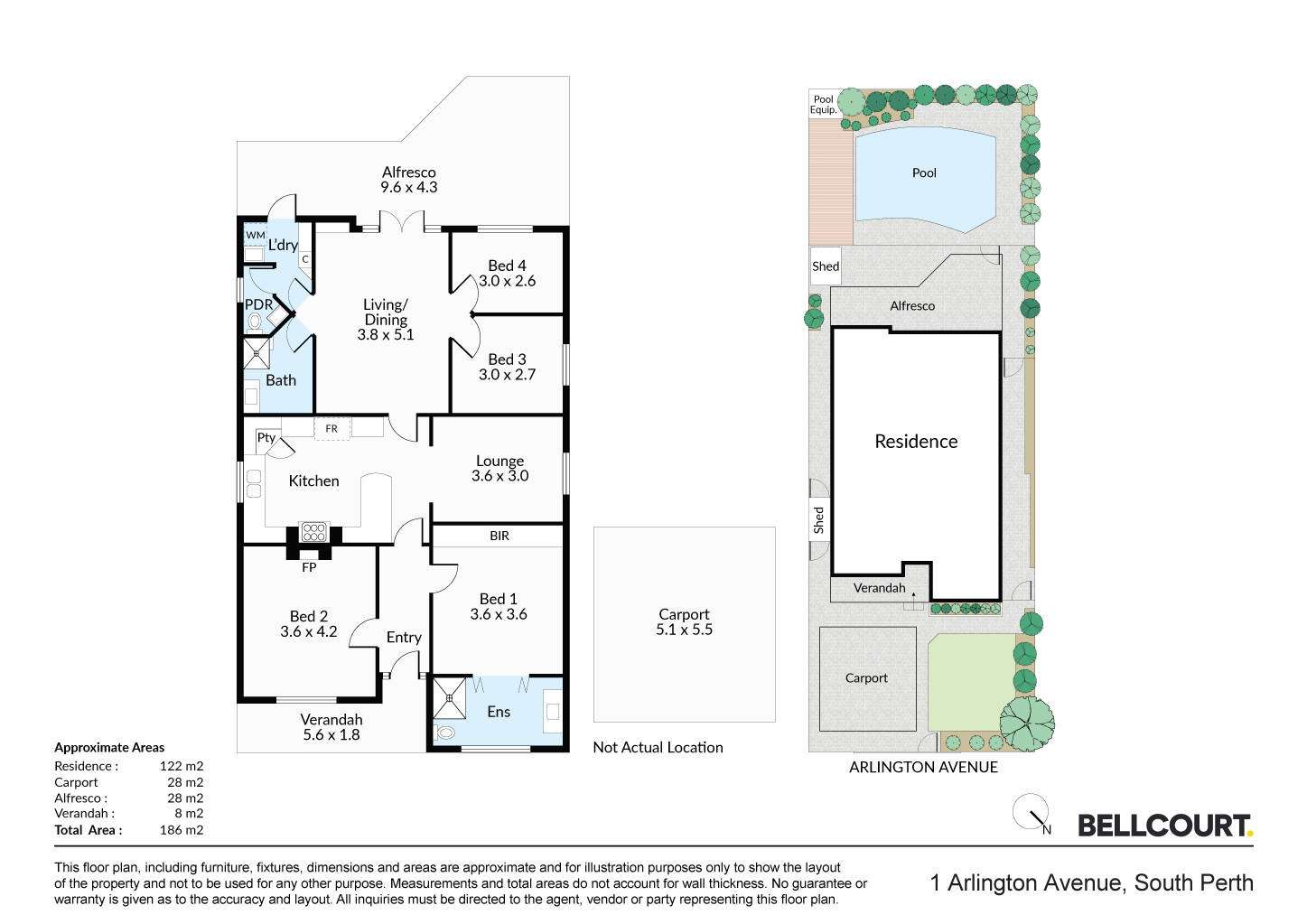 Floorplan of Homely house listing, 1 Arlington Avenue, South Perth WA 6151