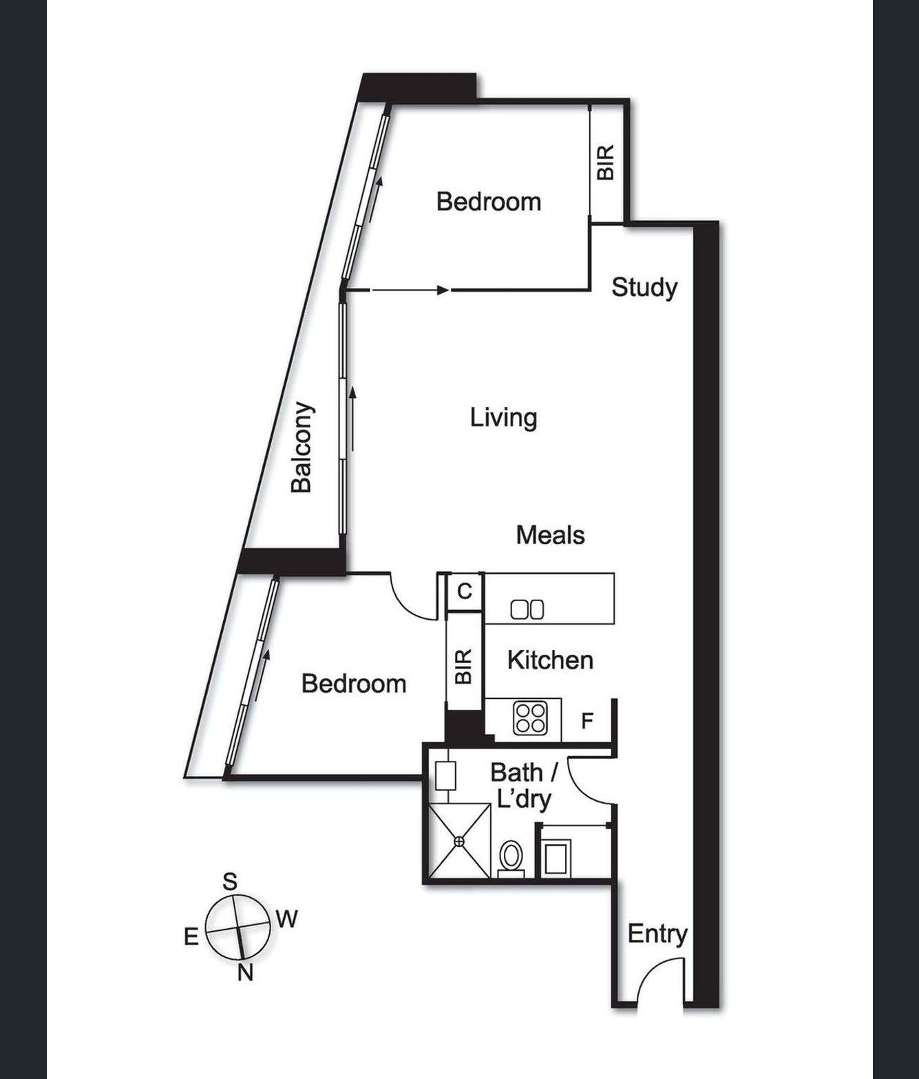 Floorplan of Homely apartment listing, 915/100 Harbour Esplanade, Docklands VIC 3008