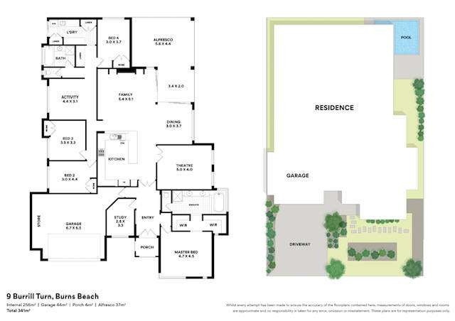 Floorplan of Homely house listing, 9 Burrill Turn, Burns Beach WA 6028