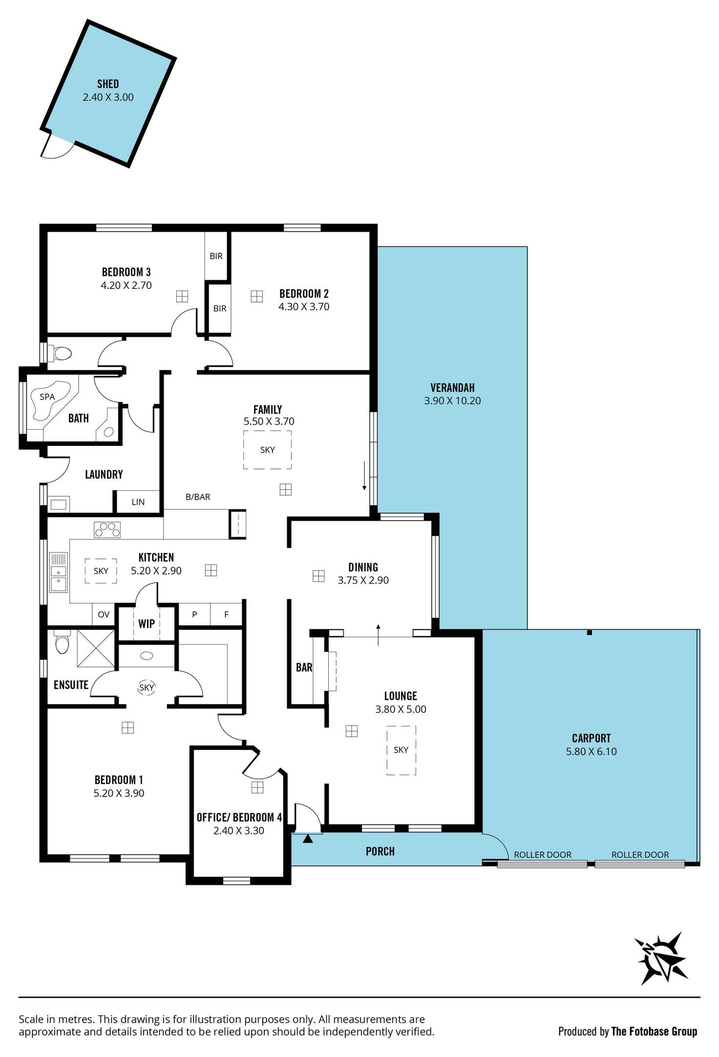 Floorplan of Homely house listing, 34 Verdeilho Circuit, Old Reynella SA 5161