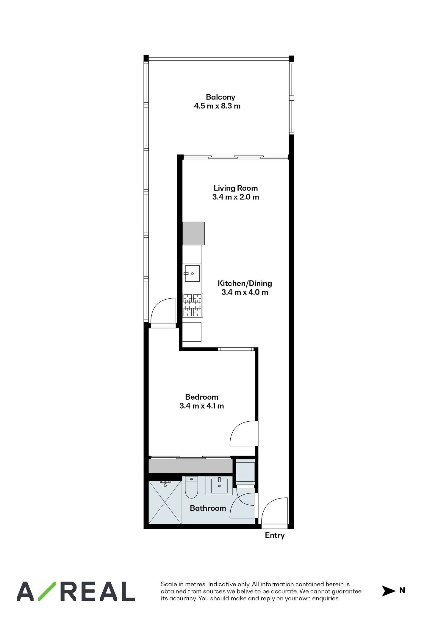 Floorplan of Homely apartment listing, 114/360 Lygon Street, Brunswick VIC 3056