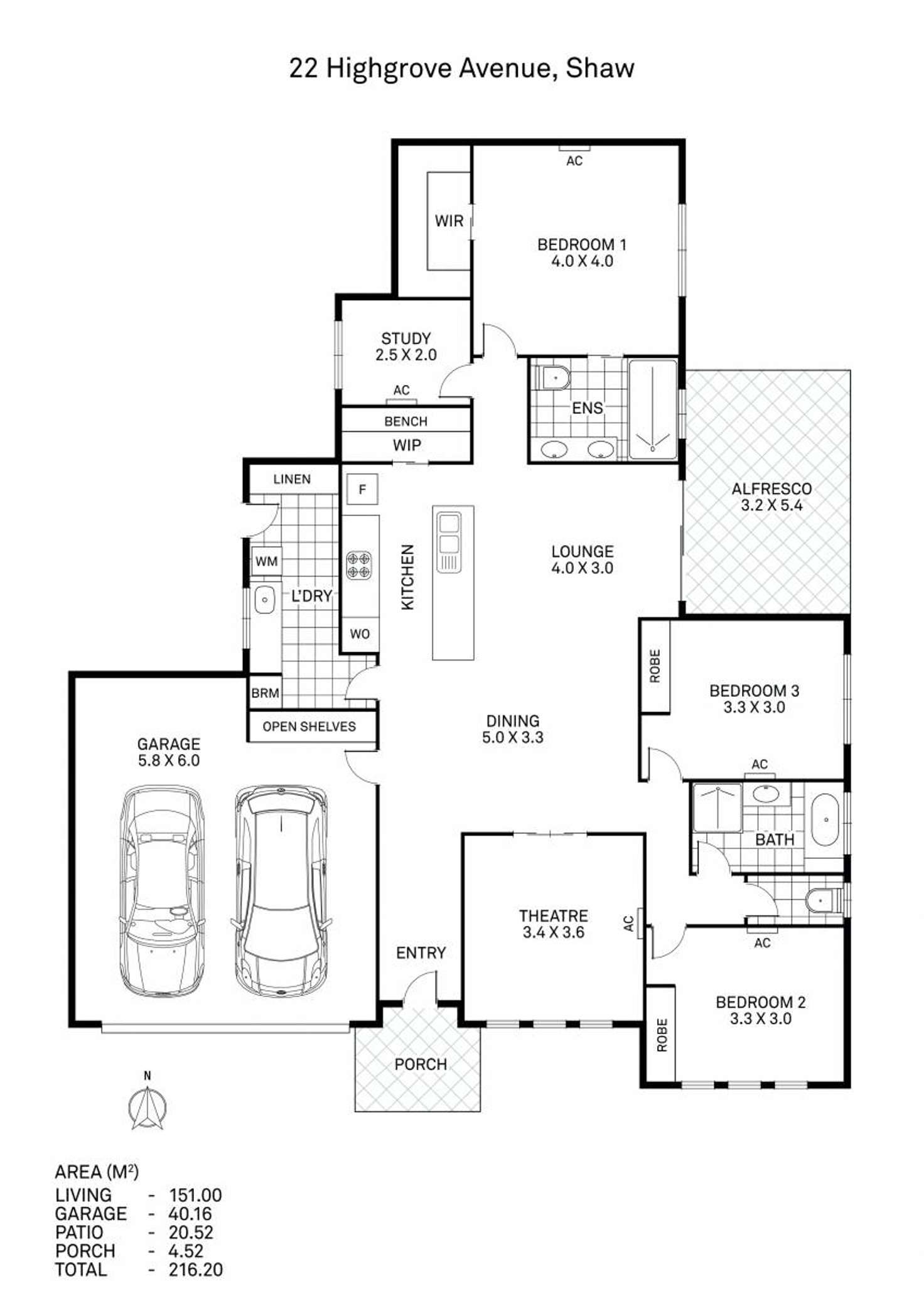 Floorplan of Homely house listing, 22 Highgrove Avenue, Shaw QLD 4818