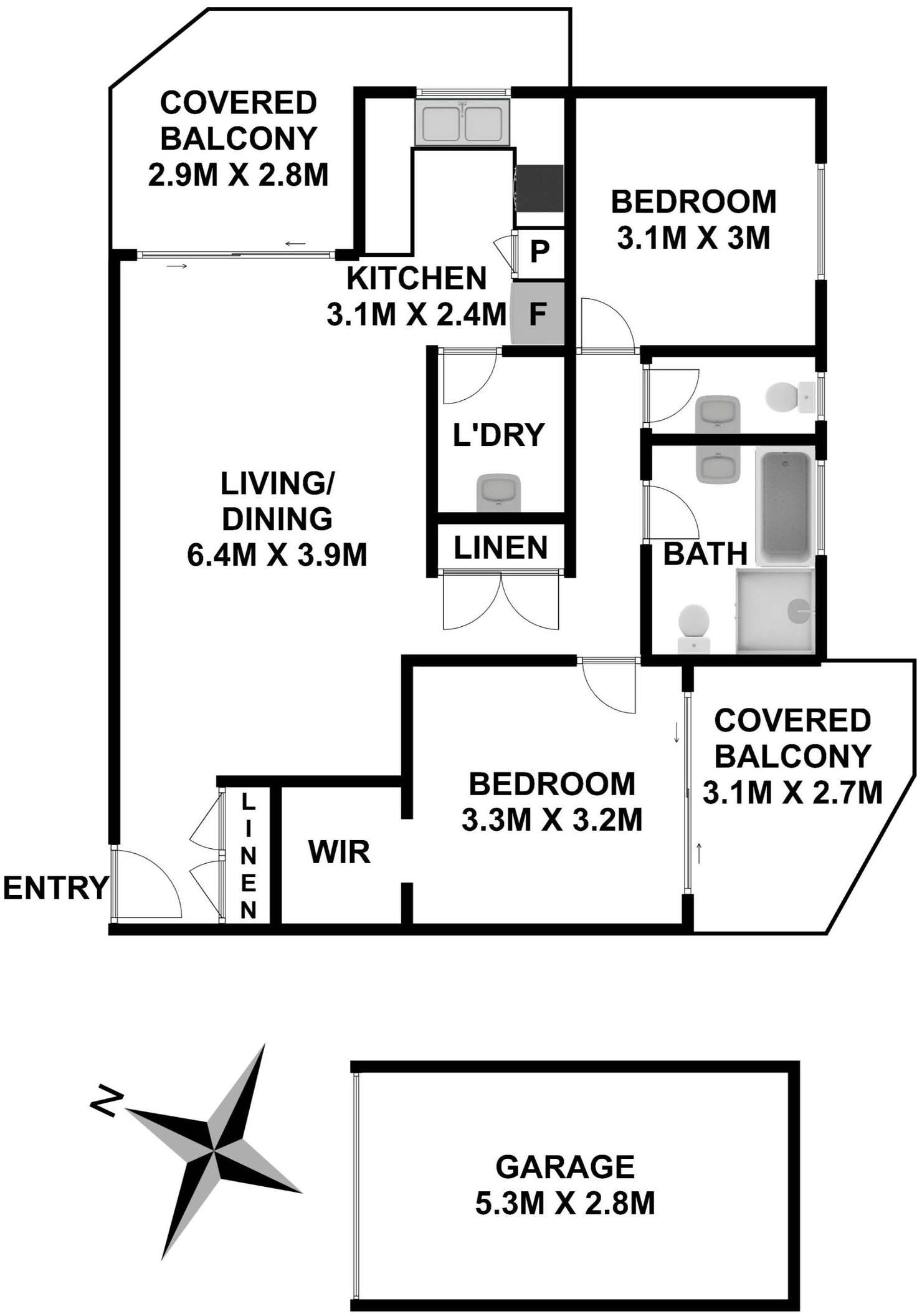 Floorplan of Homely unit listing, 19/235 Targo Road, Toongabbie NSW 2146