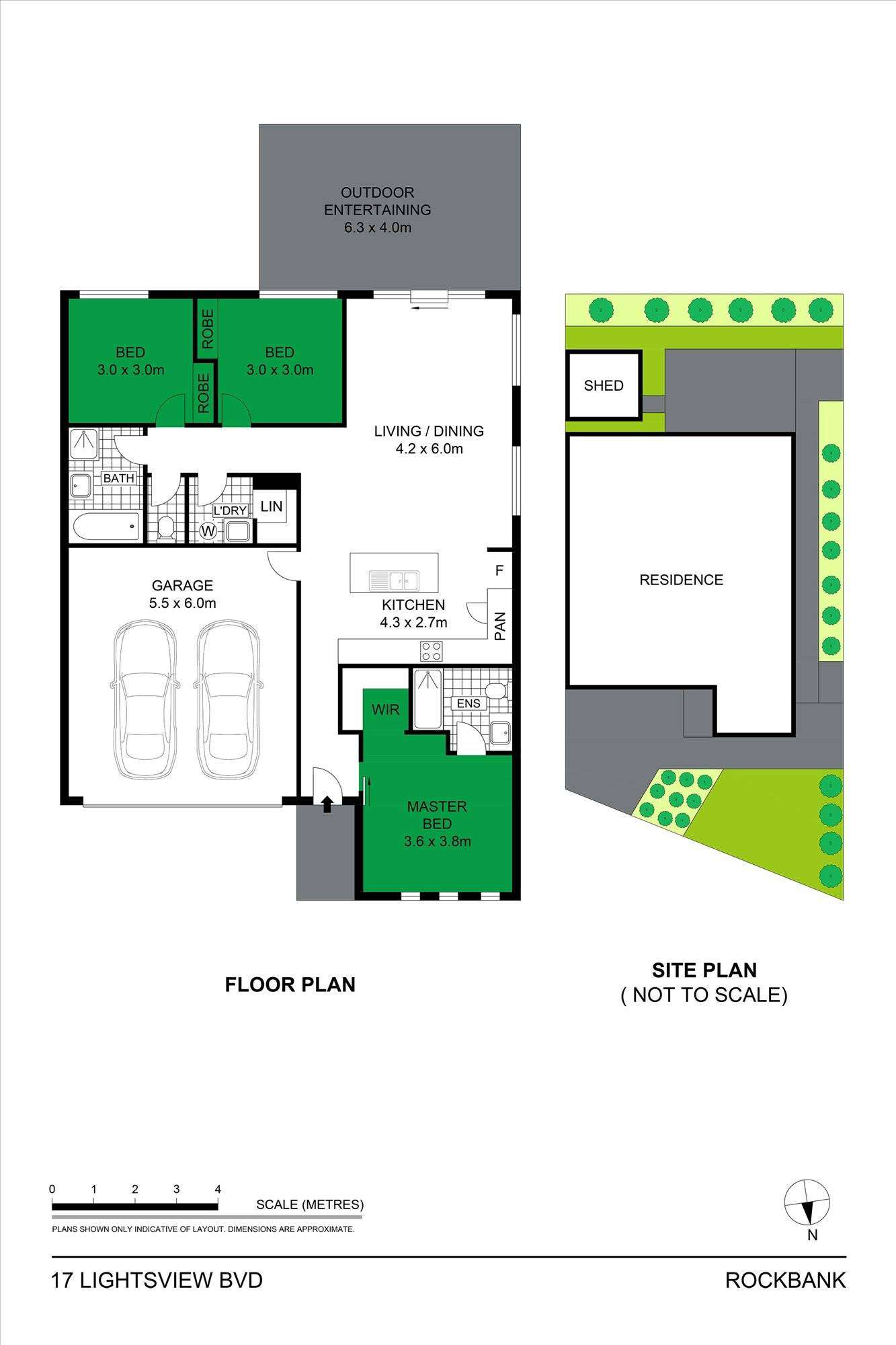 Floorplan of Homely house listing, 17 Lightsview Circuit, Rockbank VIC 3335