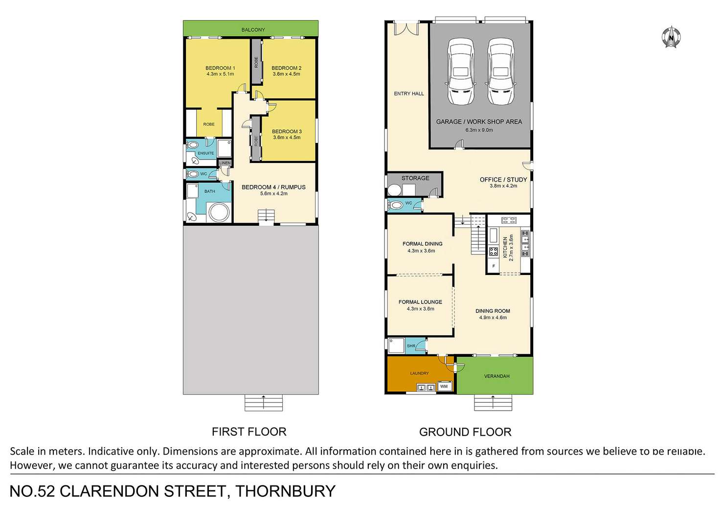 Floorplan of Homely house listing, 52 Clarendon Street, Thornbury VIC 3071