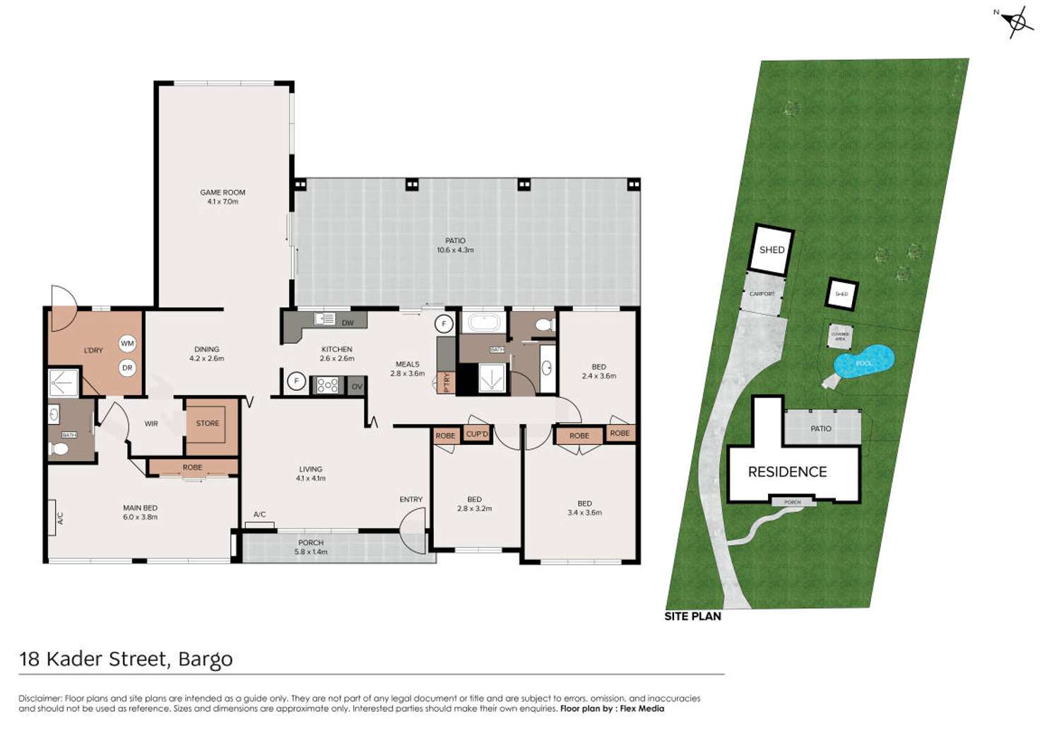 Floorplan of Homely house listing, 18 Kader Street, Bargo NSW 2574