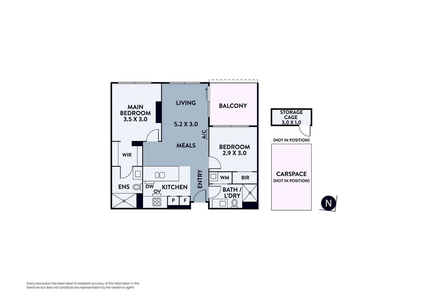 Floorplan of Homely apartment listing, 313/251 Johnston Street, Abbotsford VIC 3067