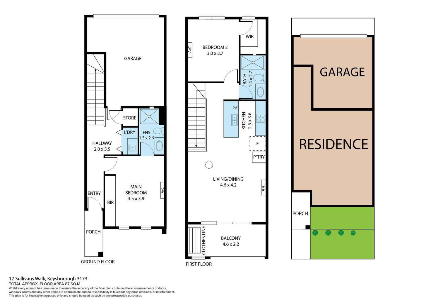 Floorplan of Homely house listing, 17 Sullivans Walk, Keysborough VIC 3173