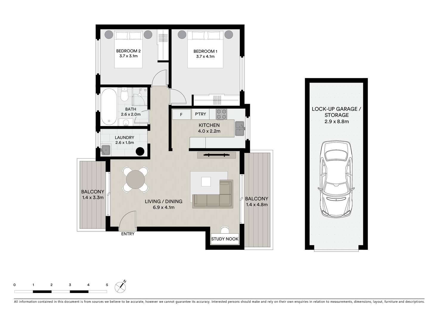 Floorplan of Homely apartment listing, 11/18 Kairawa Street, South Hurstville NSW 2221