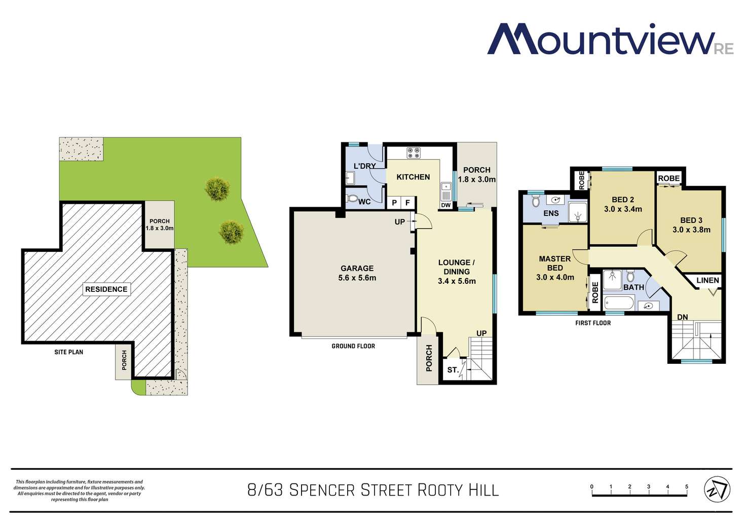Floorplan of Homely townhouse listing, 8/63 Spencer Street, Rooty Hill NSW 2766