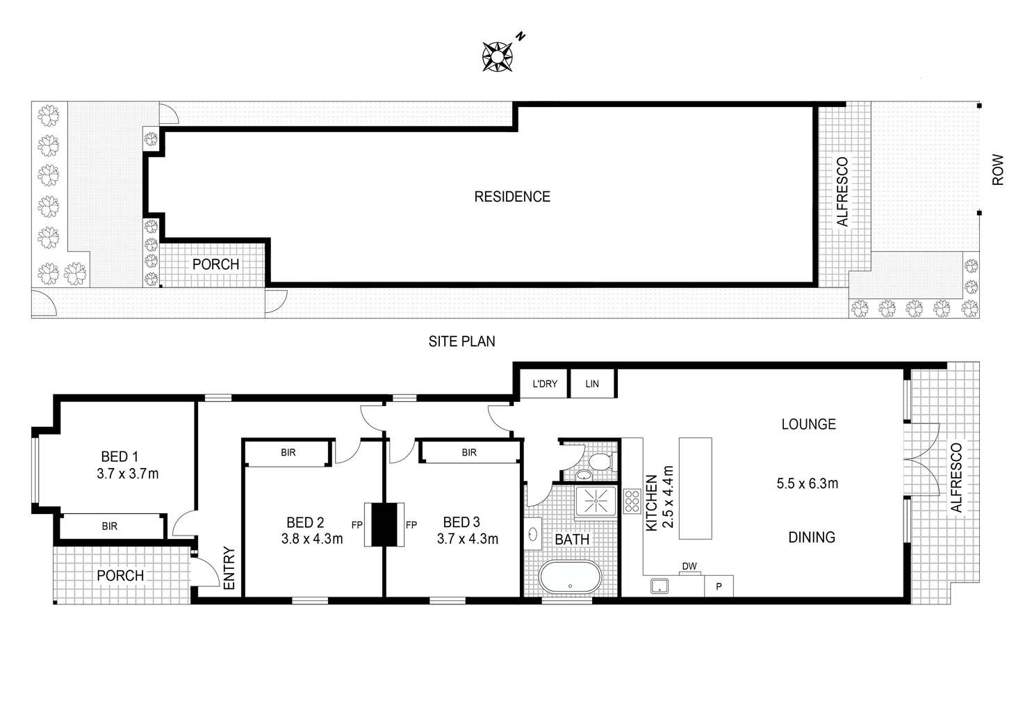Floorplan of Homely house listing, 44 Beaconsfield Parade, Northcote VIC 3070