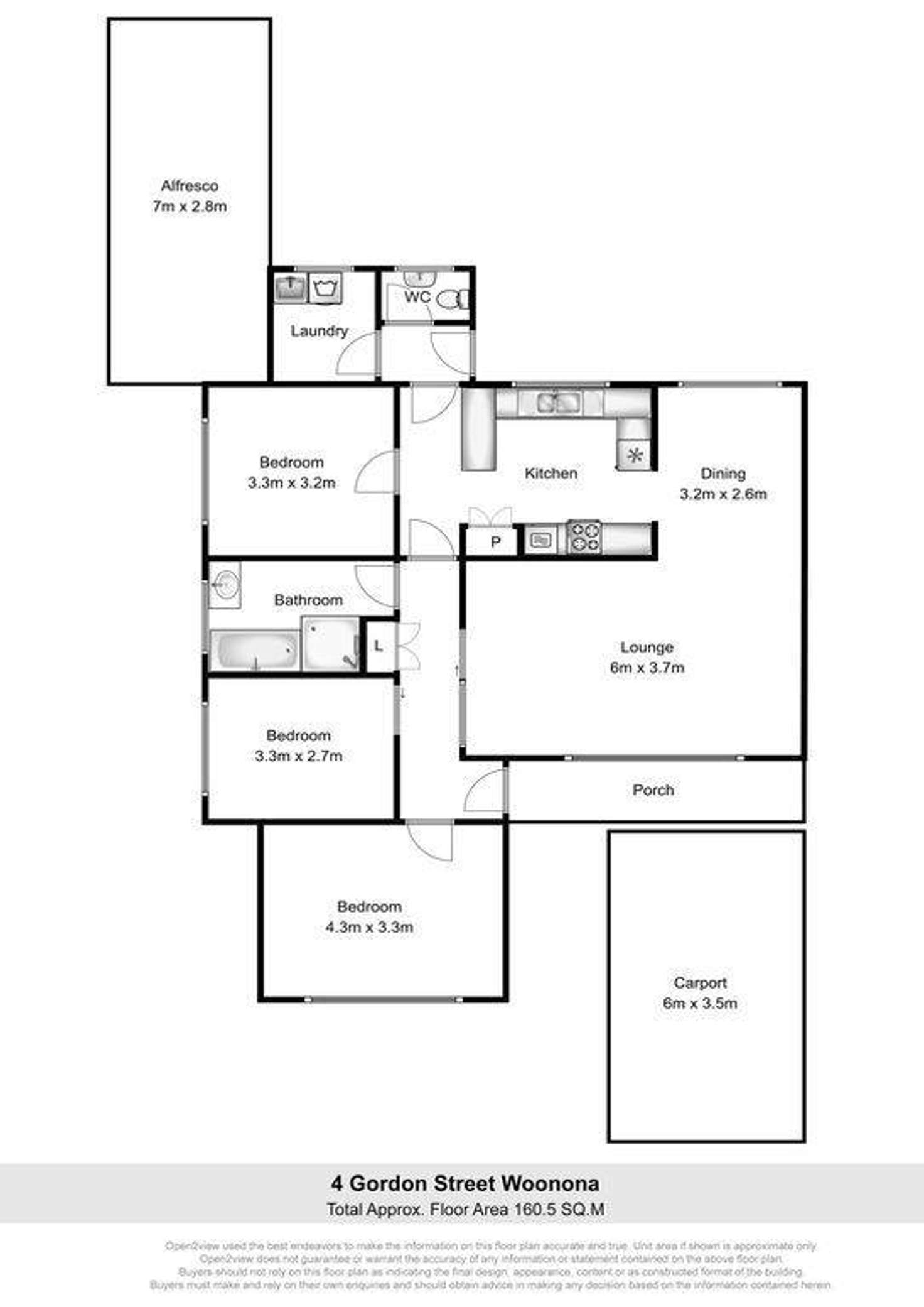 Floorplan of Homely house listing, 4 Gordon Street, Woonona NSW 2517