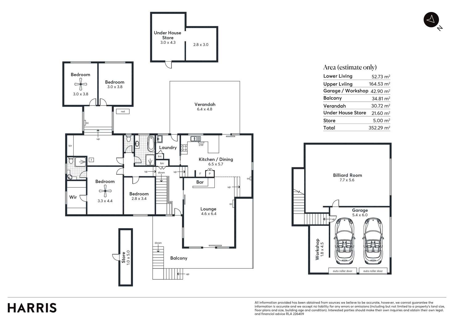 Floorplan of Homely house listing, 22 Winns Road, Coromandel Valley SA 5051