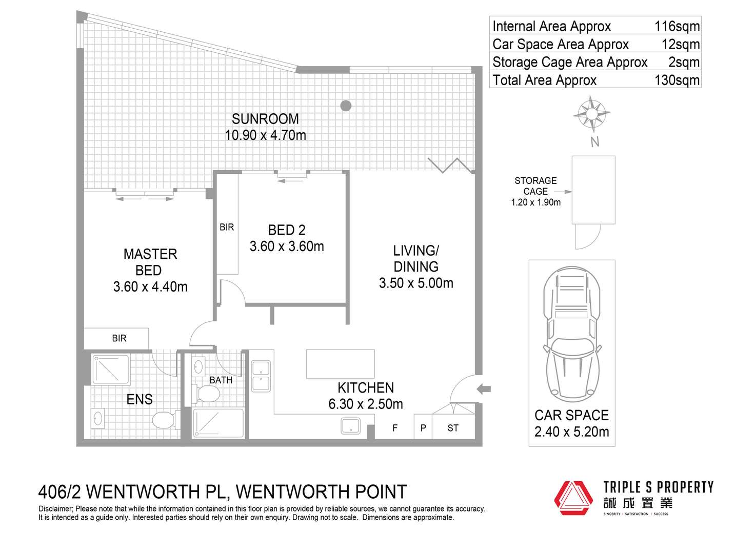 Floorplan of Homely apartment listing, 406/2 Wentworth Place, Wentworth Point NSW 2127