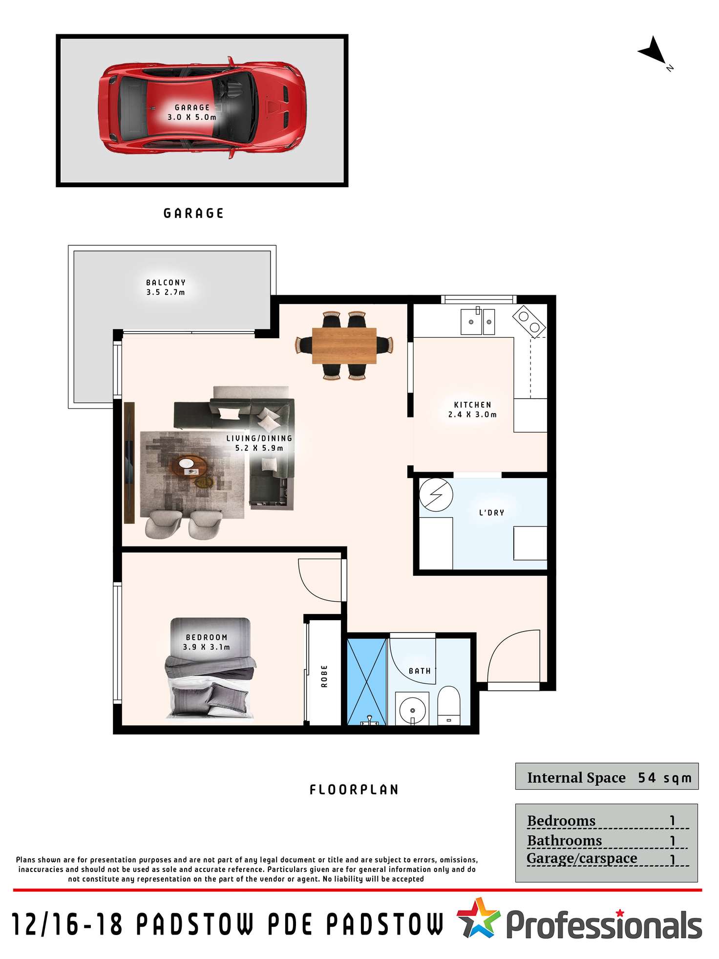 Floorplan of Homely unit listing, 12/16-18 Padstow Parade, Padstow NSW 2211
