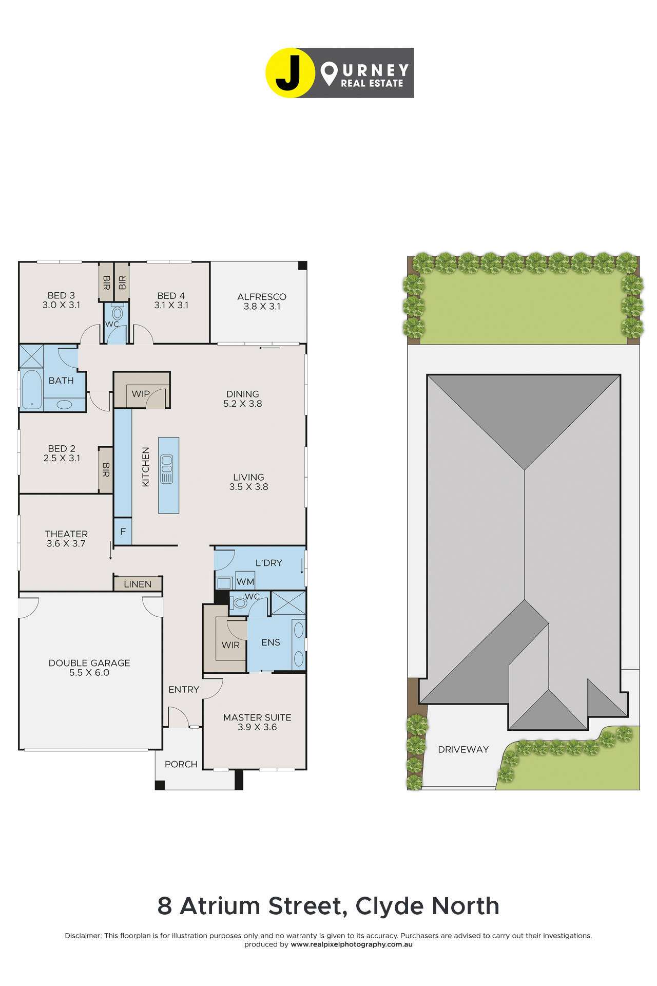 Floorplan of Homely house listing, 8 Atrium Street, Clyde North VIC 3978