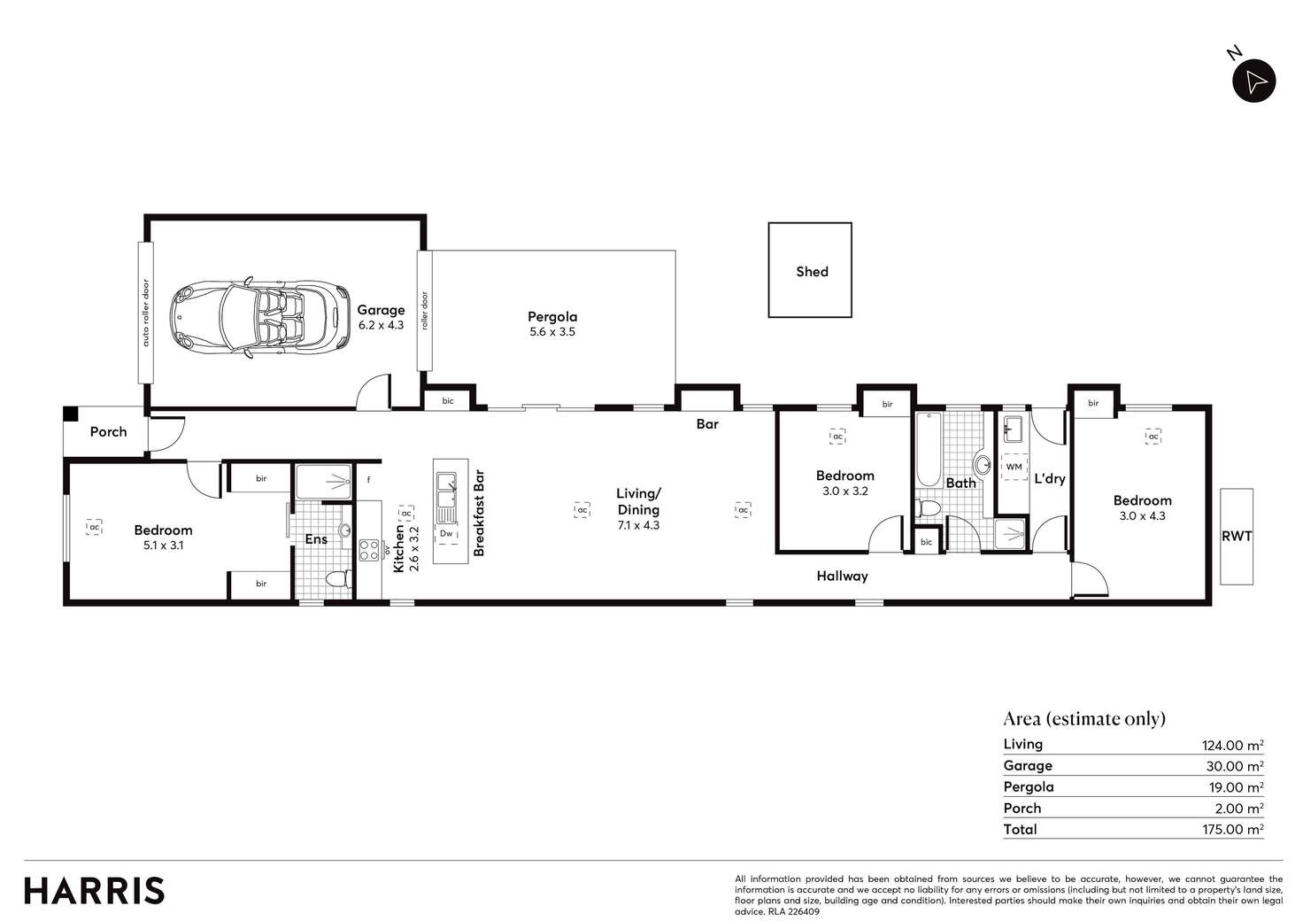 Floorplan of Homely house listing, 17 Jolly Avenue, Northfield SA 5085