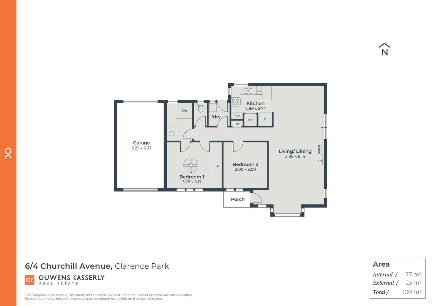 Floorplan of Homely unit listing, 6/4 Churchill Avenue, Clarence Park SA 5034