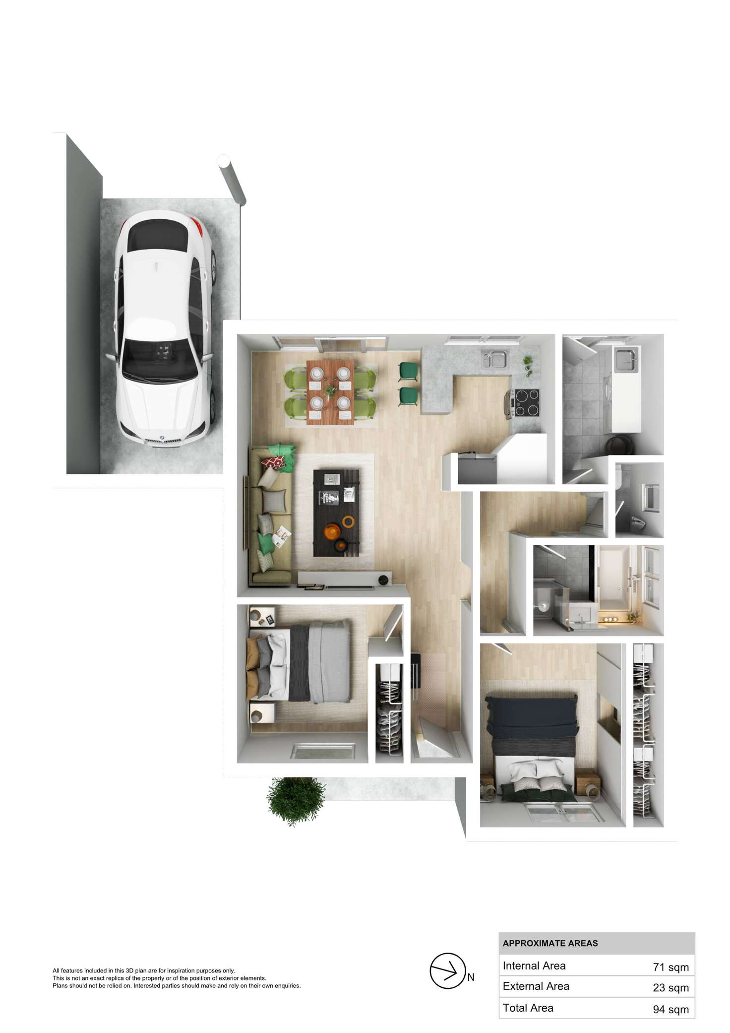 Floorplan of Homely unit listing, 2/532 Cross Road, Glandore SA 5037