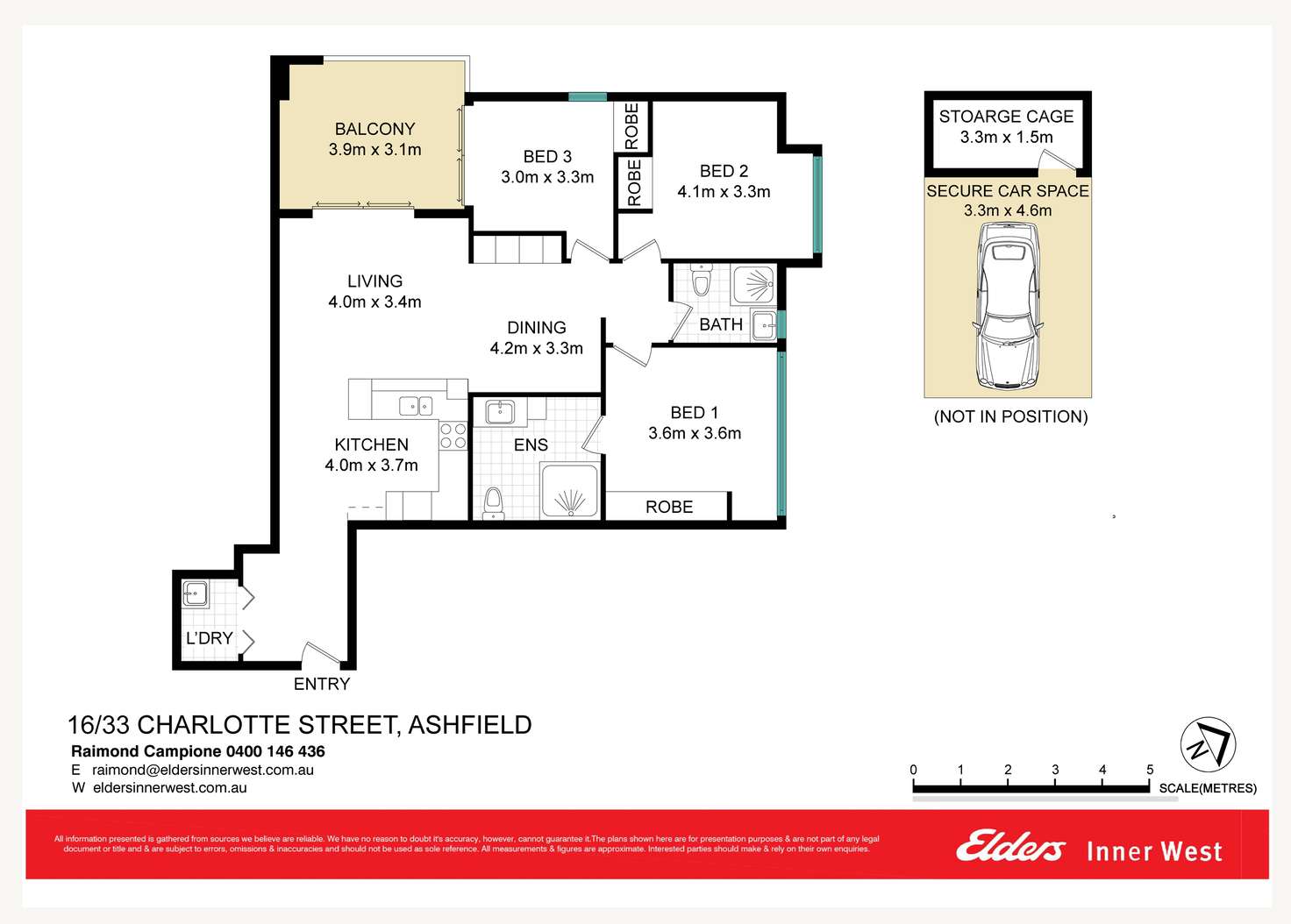 Floorplan of Homely unit listing, 16/33 Charlotte Street, Ashfield NSW 2131