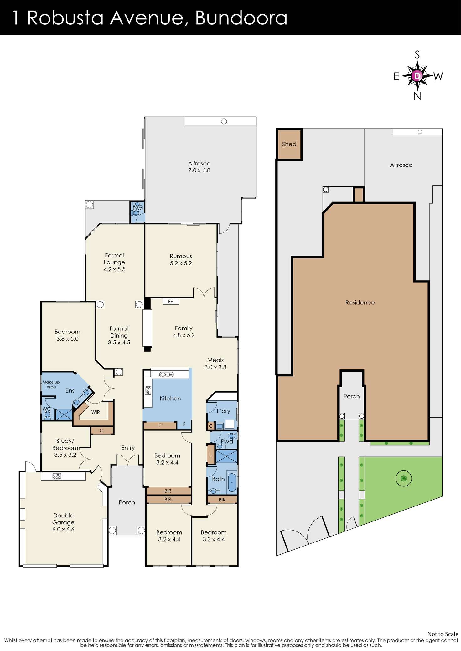 Floorplan of Homely house listing, 1 Robusta Avenue, Bundoora VIC 3083