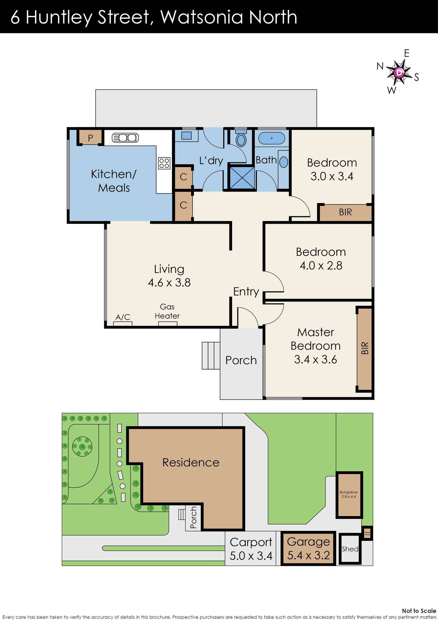 Floorplan of Homely house listing, 6 Huntley Street, Watsonia North VIC 3087