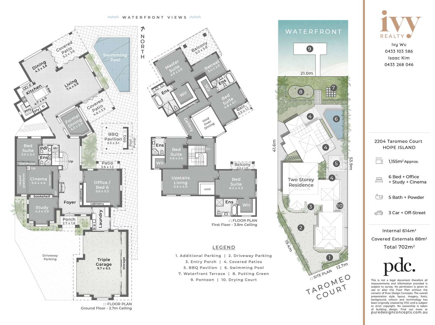 Floorplan of Homely house listing, 2204 Taromeo Court, Hope Island QLD 4212