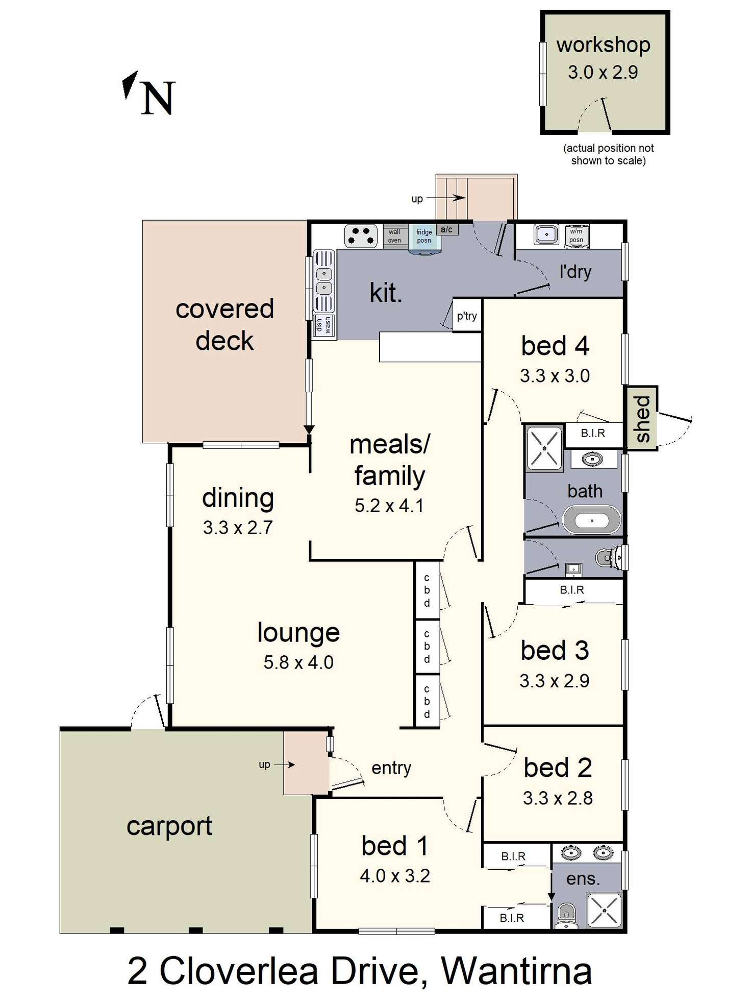 Floorplan of Homely house listing, 2 Cloverlea Drive, Wantirna VIC 3152