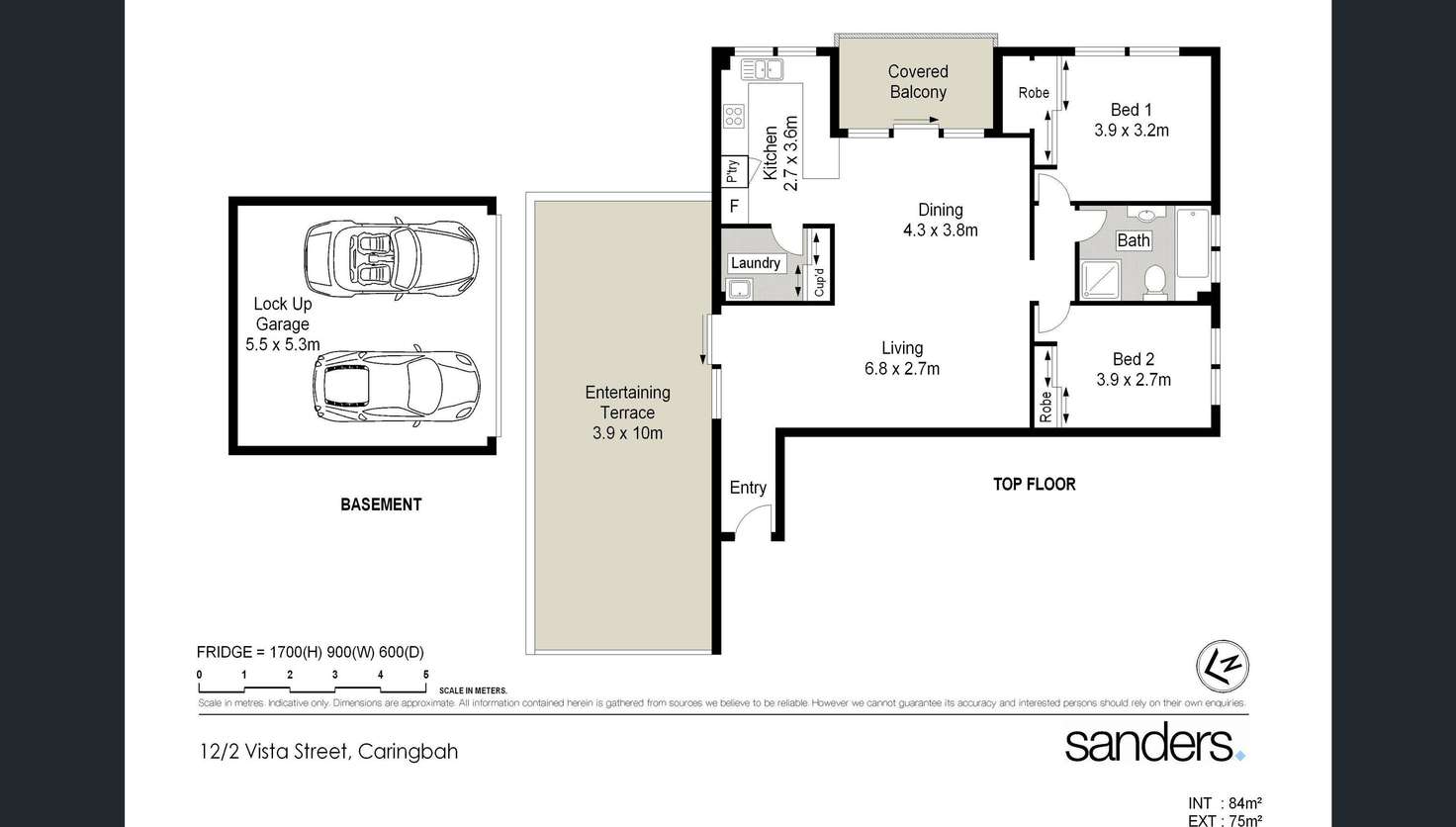 Floorplan of Homely apartment listing, 12/2 Vista Street, Caringbah NSW 2229