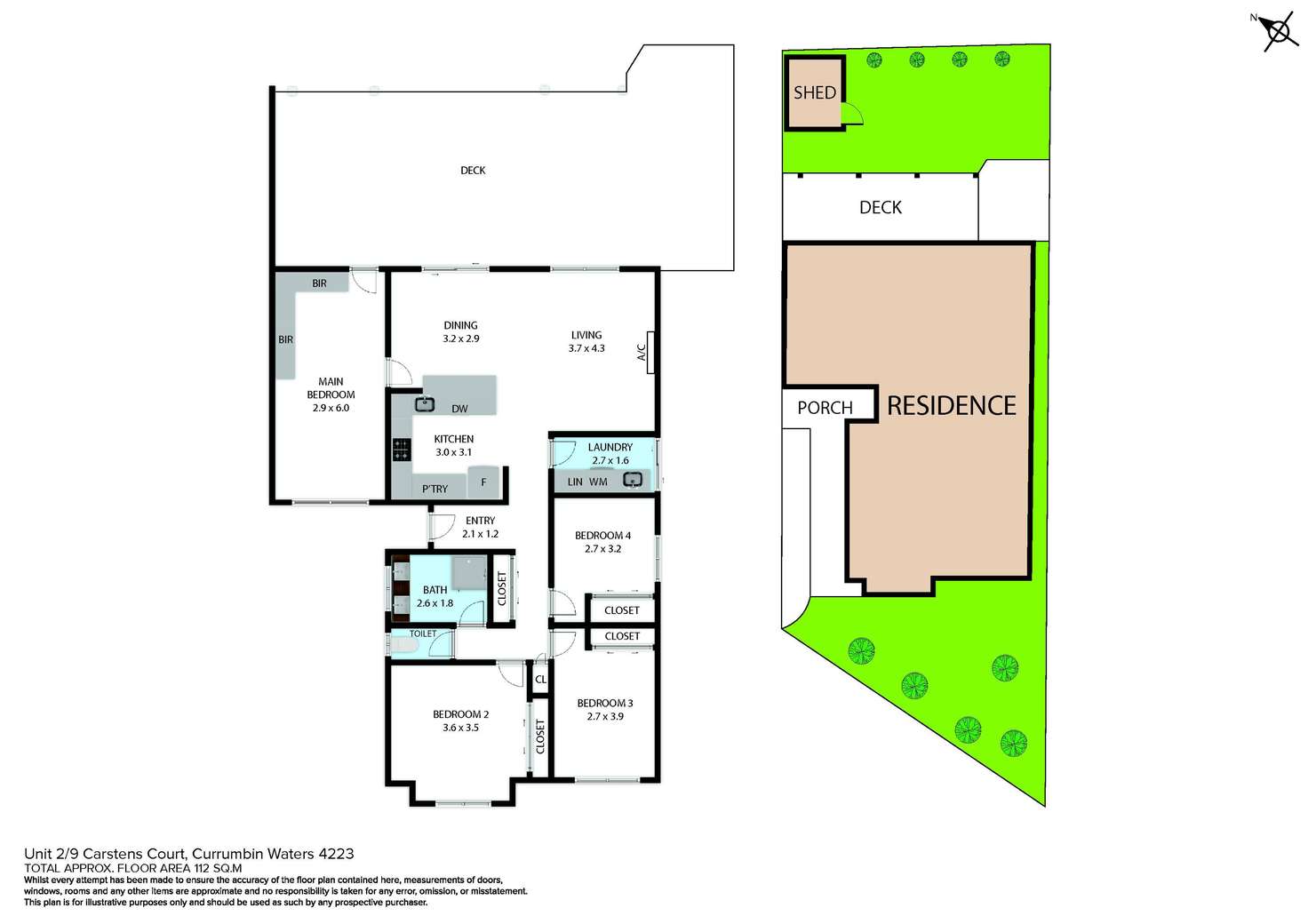 Floorplan of Homely semiDetached listing, 2/9 Carstens Court, Currumbin Waters QLD 4223