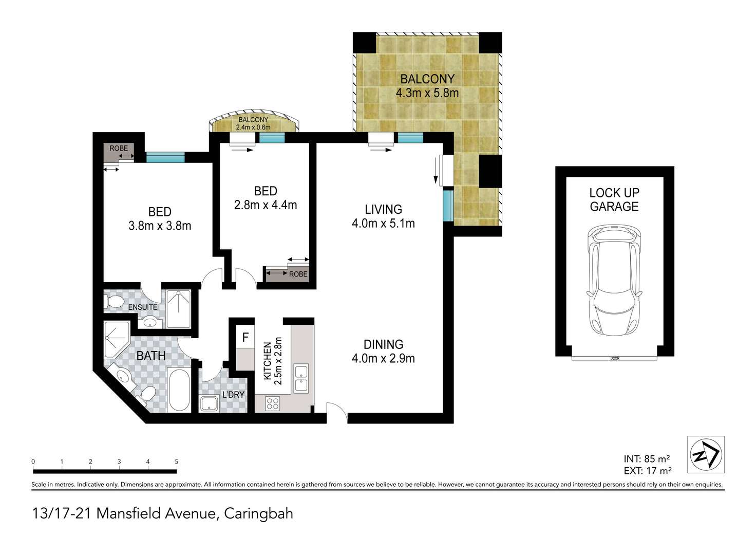 Floorplan of Homely apartment listing, 33/17-21 Mansfield Avenue, Caringbah NSW 2229