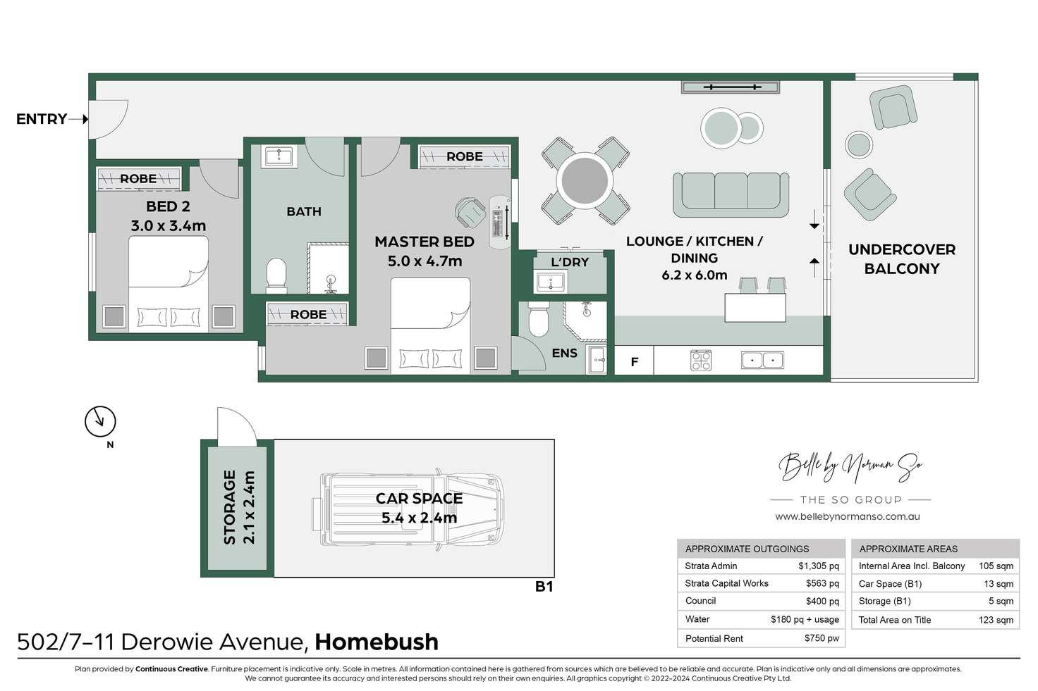 Floorplan of Homely apartment listing, 502/7-11 Derowie Avenue, Homebush NSW 2140