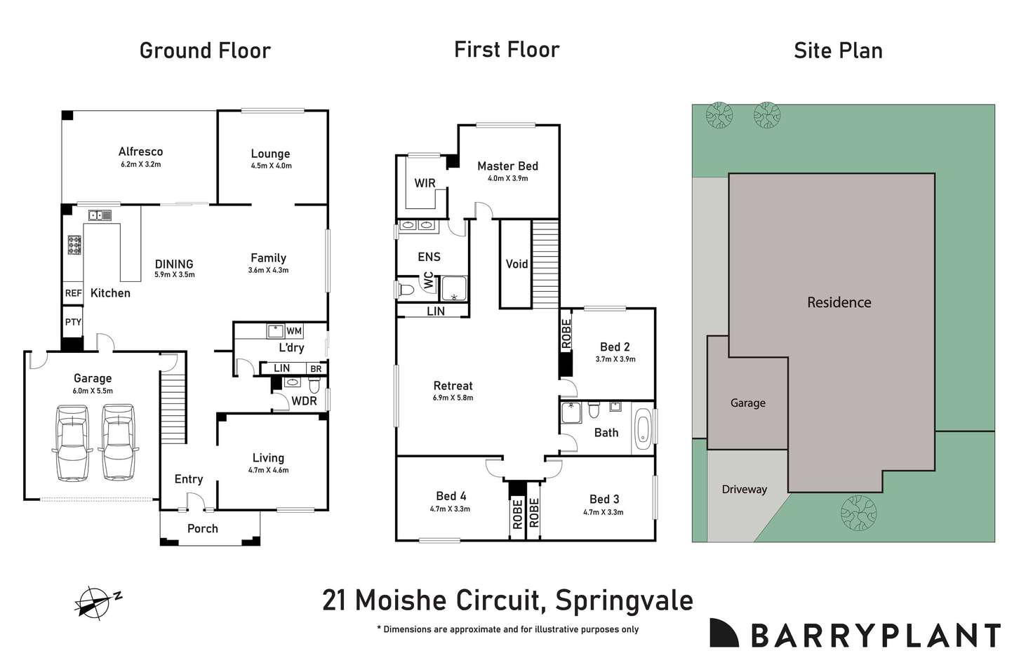 Floorplan of Homely house listing, 21 Moishe Circuit, Springvale VIC 3171