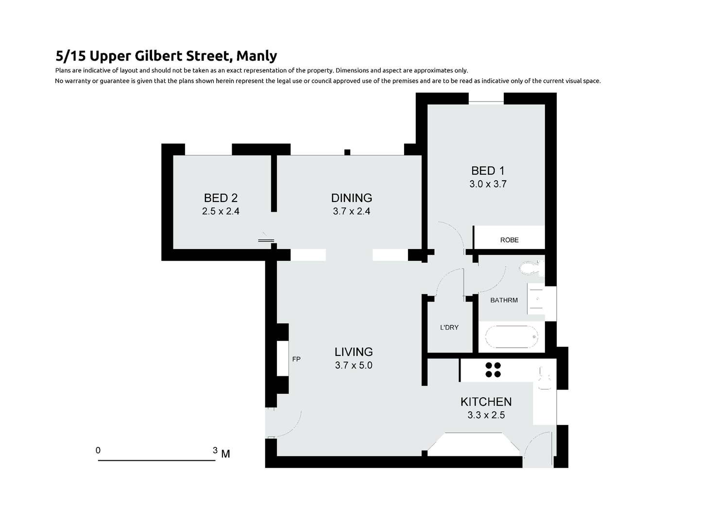Floorplan of Homely apartment listing, 5/15 Upper Gilbert Street, Manly NSW 2095